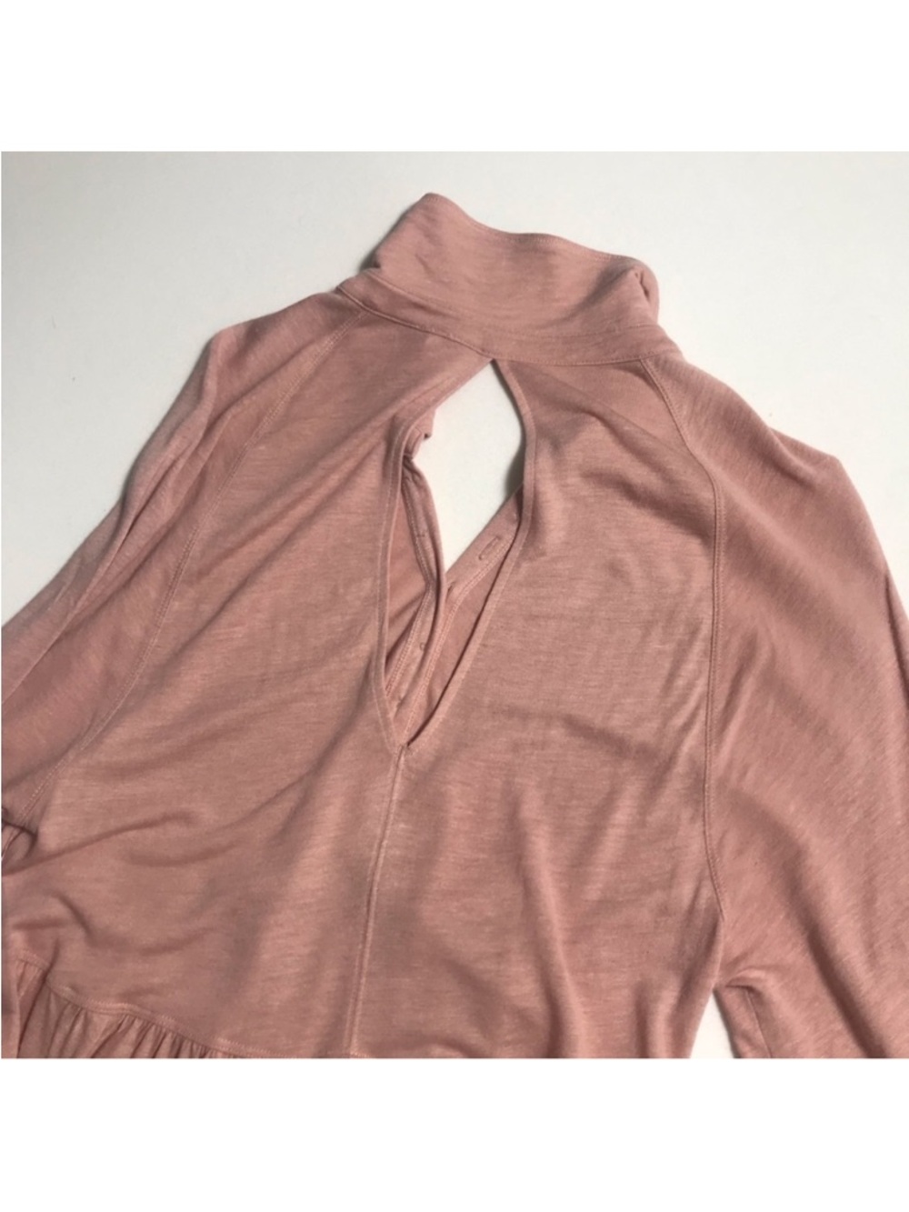 Free People Best Girl Tunic Tiered High Low Ruffles Keyhole Back Dress Medium - Picture 7 of 15